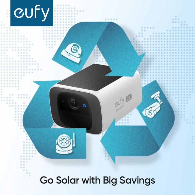 Wireless 2K Outdoor Solar Security Camera
