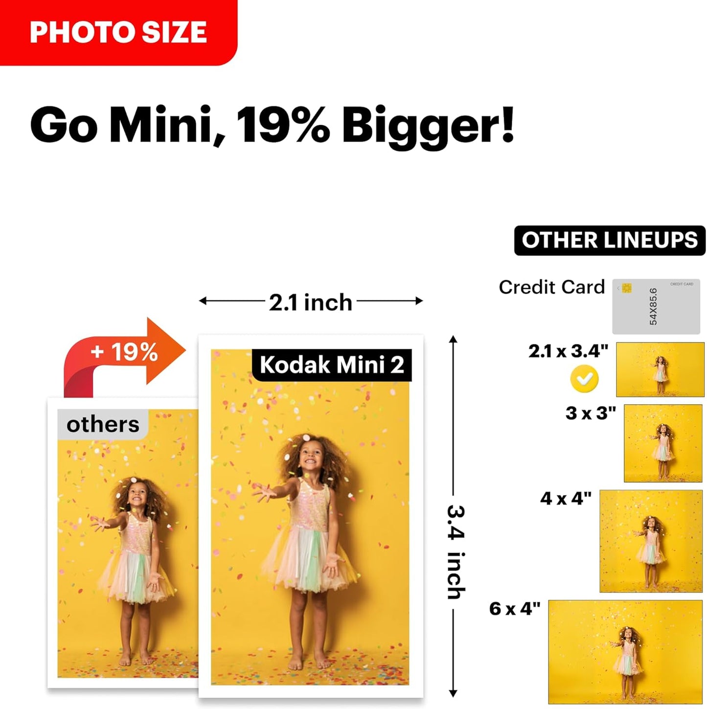 Mini 2 Retro 2.1X3.4” Portable Photo Printer (60 Sheets), Wireless Connection, Compatible with Ios, Android & Bluetooth, Real Photo, 4PASS & Lamination Process, Premium Quality – White